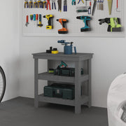 Werkbank 78,5x50x80 cm massief grenenhout grijs