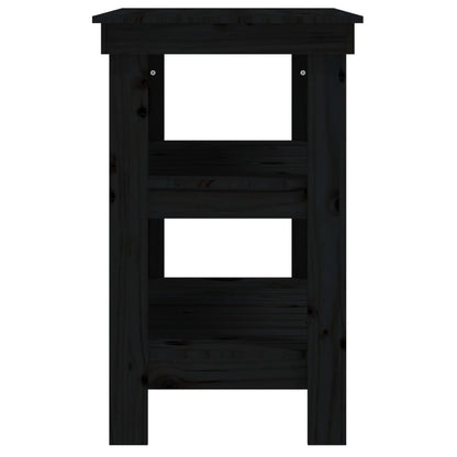 Werkbank 78,5x50x80 cm massief grenenhout zwart 78.5 x 50 x 80 cm Zwart