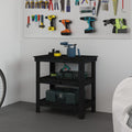 Werkbank 78,5x50x80 cm massief grenenhout zwart