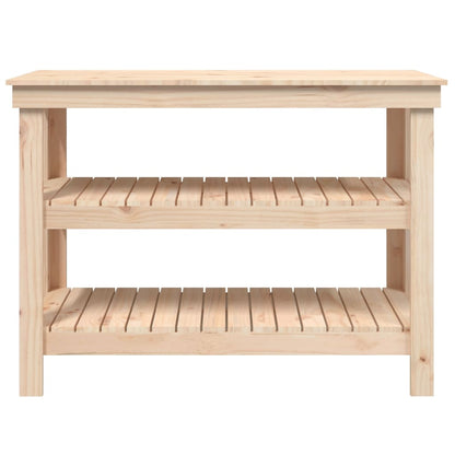 Werkbank 0,5X50X80 Cm Massief Grenenhout 110.5 x 50 x 80 cm Naturel