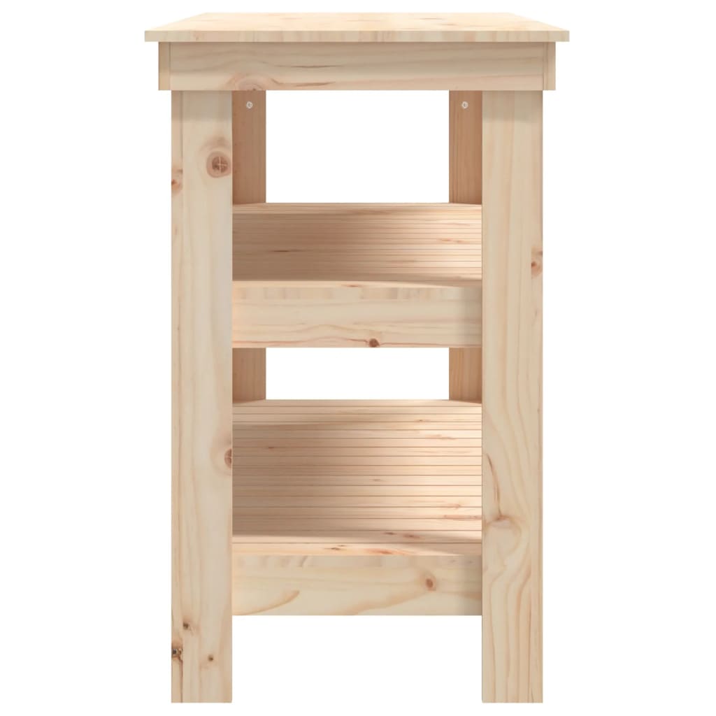 Werkbank 0,5X50X80 Cm Massief Grenenhout 110.5 x 50 x 80 cm Naturel