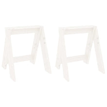 Krukken 2 St 40X40X45 Cm Massief Grenenhout Wit