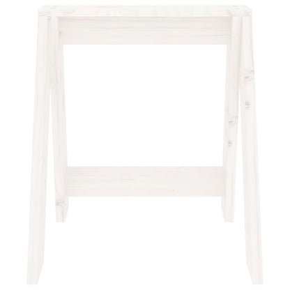 Krukken 2 St 40X40X45 Cm Massief Grenenhout Wit