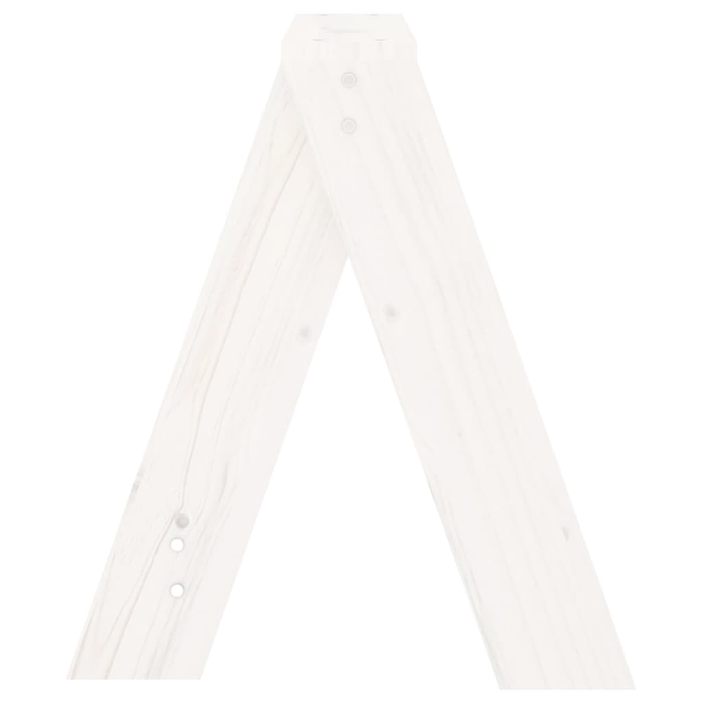 Krukken 2 St 40X40X45 Cm Massief Grenenhout Wit