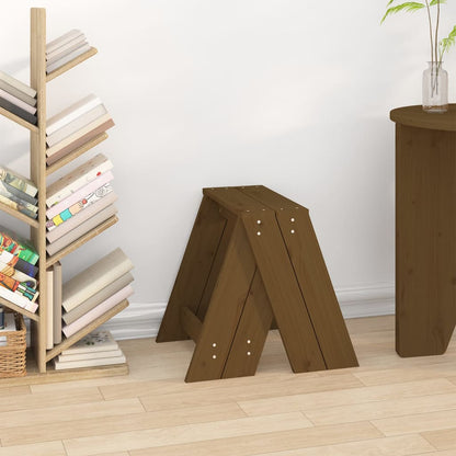 Krukken 2 St 40X40X45 Cm Massief Grenenhout Honingbruin