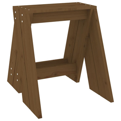 Krukken 2 St 40X40X45 Cm Massief Grenenhout Honingbruin