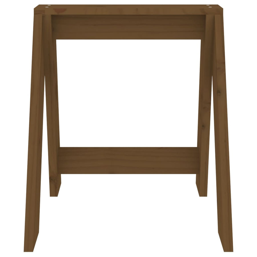 Krukken 2 St 40X40X45 Cm Massief Grenenhout Honingbruin