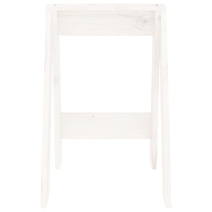 Krukken 2 St 40X40X60 Cm Massief Grenenhout Wit