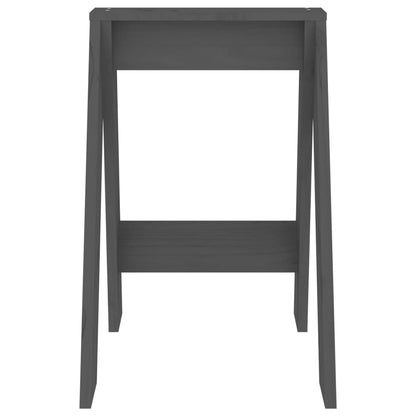 Krukken 2 St 40X40X60 Cm Massief Grenenhout Grijs