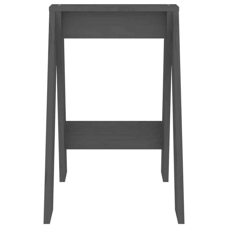 Krukken 2 St 40X40X60 Cm Massief Grenenhout Grijs