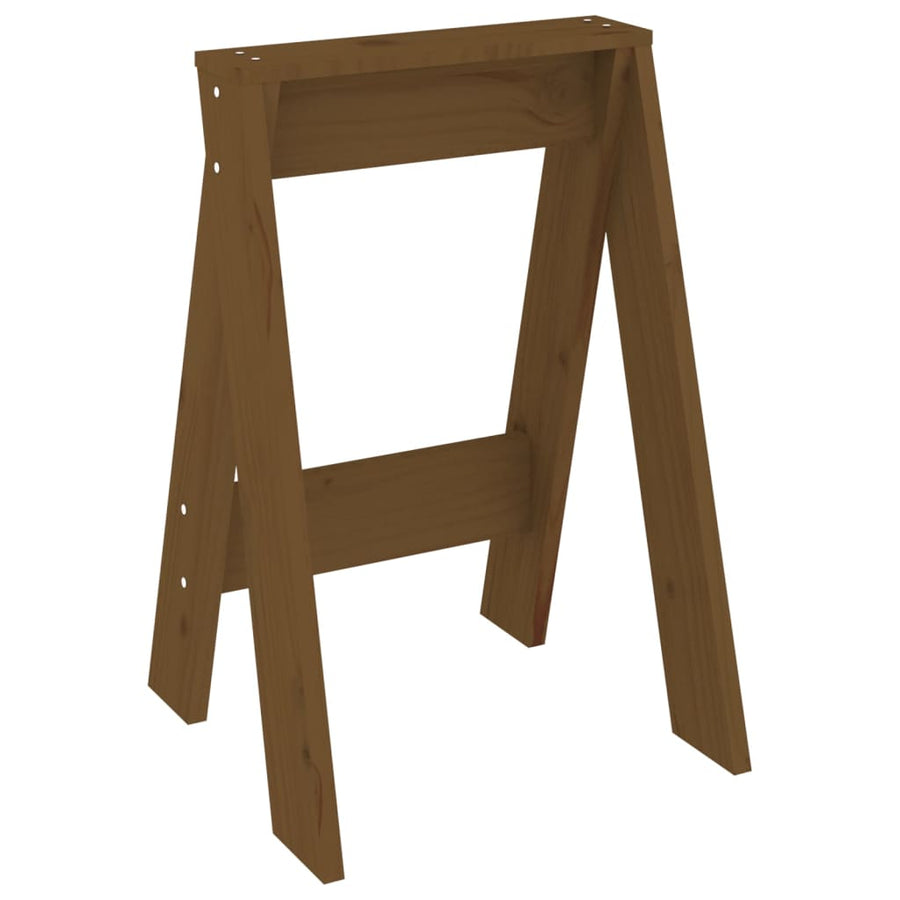Krukken 2 St 40X40X60 Cm Massief Grenenhout Honingbruin