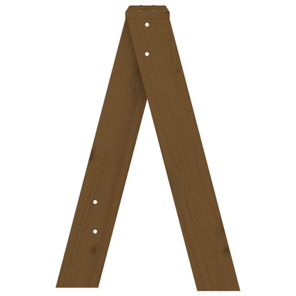 Krukken 2 St 40X40X60 Cm Massief Grenenhout Honingbruin