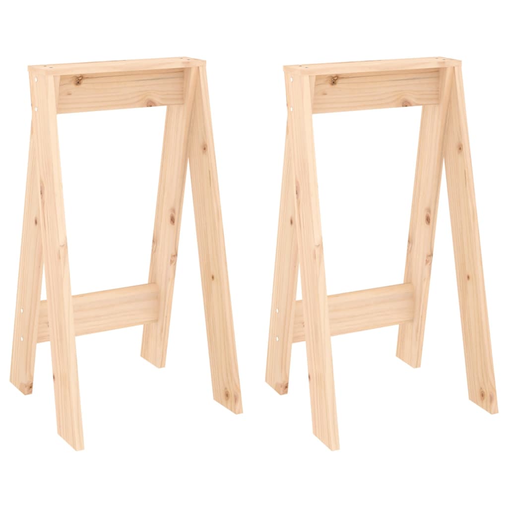 Krukken 2 St 40X40X75 Cm Massief Grenenhout