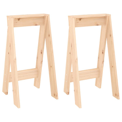 Krukken 2 St 40X40X75 Cm Massief Grenenhout