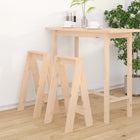 Stools 2 pcs 40x40x75 cm solid pine wood