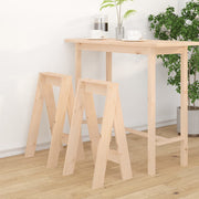 Stools 2 pcs 40x40x75 cm solid pine wood