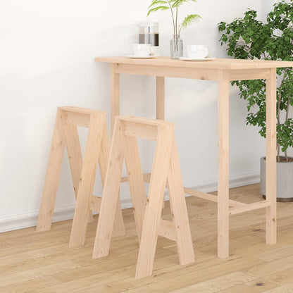 Krukken 2 St 40X40X75 Cm Massief Grenenhout