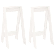 Krukken 2 St 40X40X75 Cm Massief Grenenhout Wit