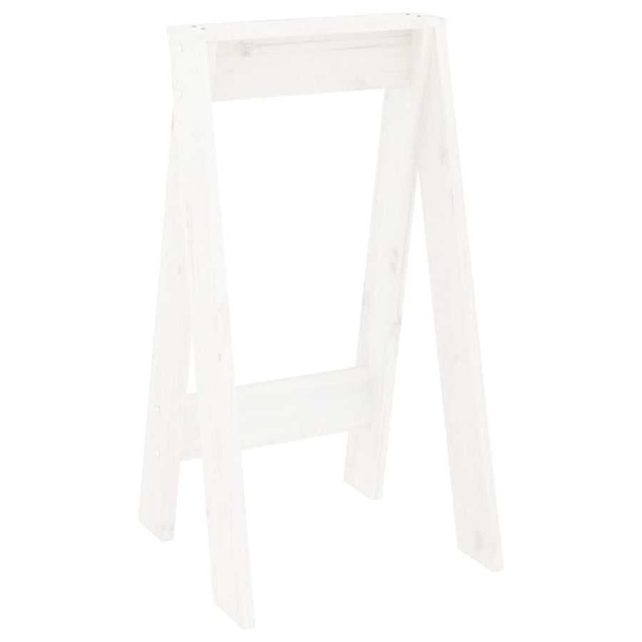 Krukken 2 St 40X40X75 Cm Massief Grenenhout Wit