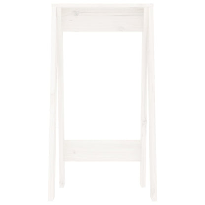 Krukken 2 St 40X40X75 Cm Massief Grenenhout Wit