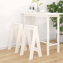 Krukken 2 St 40X40X75 Cm Massief Grenenhout Wit