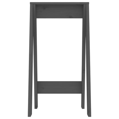 Krukken 2 St 40X40X75 Cm Massief Grenenhout Grijs