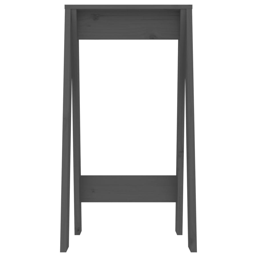 Krukken 2 St 40X40X75 Cm Massief Grenenhout Grijs