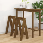 Krukken 2 st 40x40x75 cm massief grenenhout honingbruin