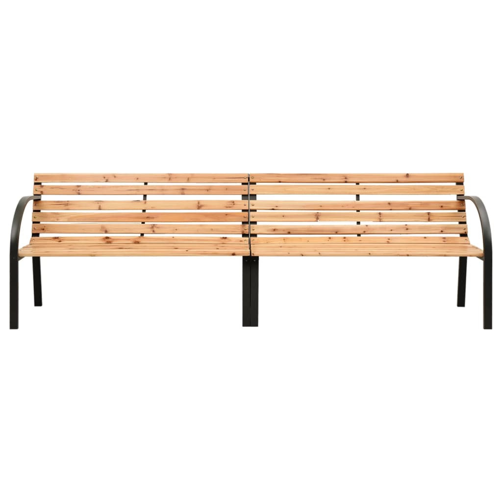 Tuinbank Dubbel Massief Vurenhout Bruin 225 cm