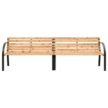 Tuinbank Dubbel Massief Vurenhout Bruin 225 cm