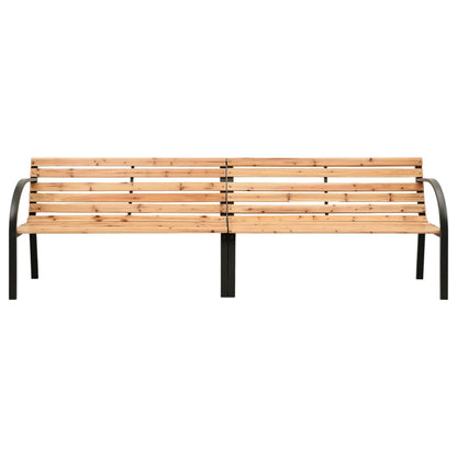 Tuinbank Dubbel Massief Vurenhout Bruin 225 cm