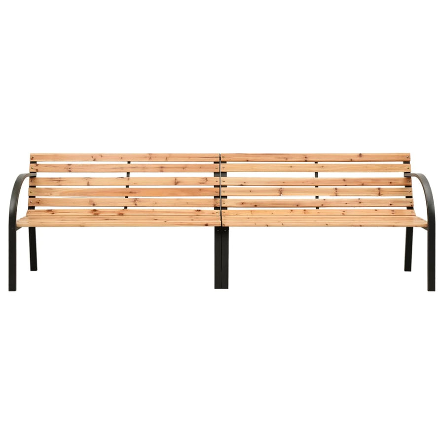 Tuinbank Dubbel Massief Vurenhout Bruin 225 cm