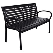 Tuinbank 116 cm staal HKC zwart