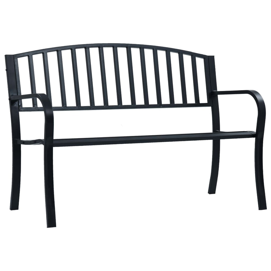 Tuinbank 120 Cm Staal Zwart