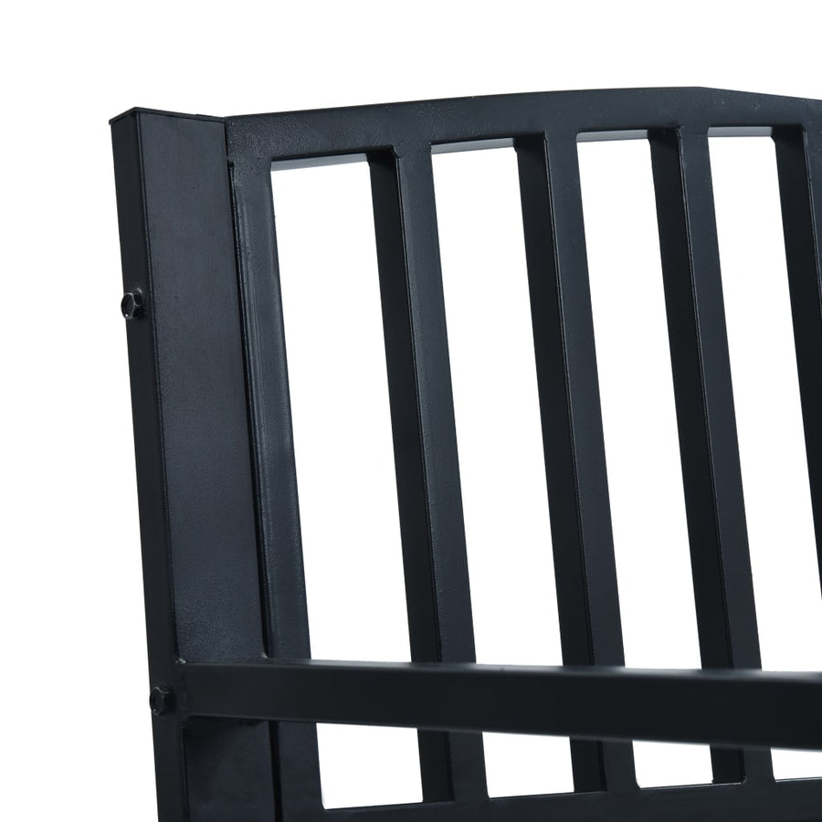 Tuinbank 120 Cm Staal Zwart