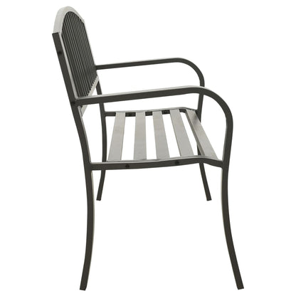 Tuinbank 120 Cm Staal Grijs