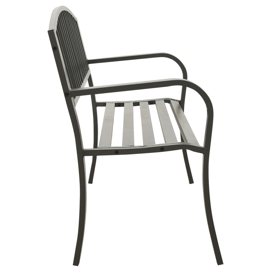 Tuinbank 120 Cm Staal Grijs