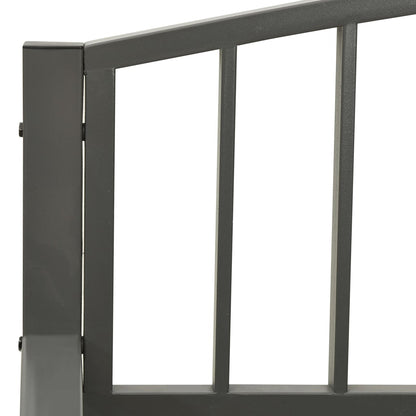 Tuinbank 120 Cm Staal Grijs