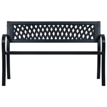 Tuinbank 120 Cm Staal Zwart