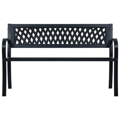 Tuinbank 120 Cm Staal Zwart