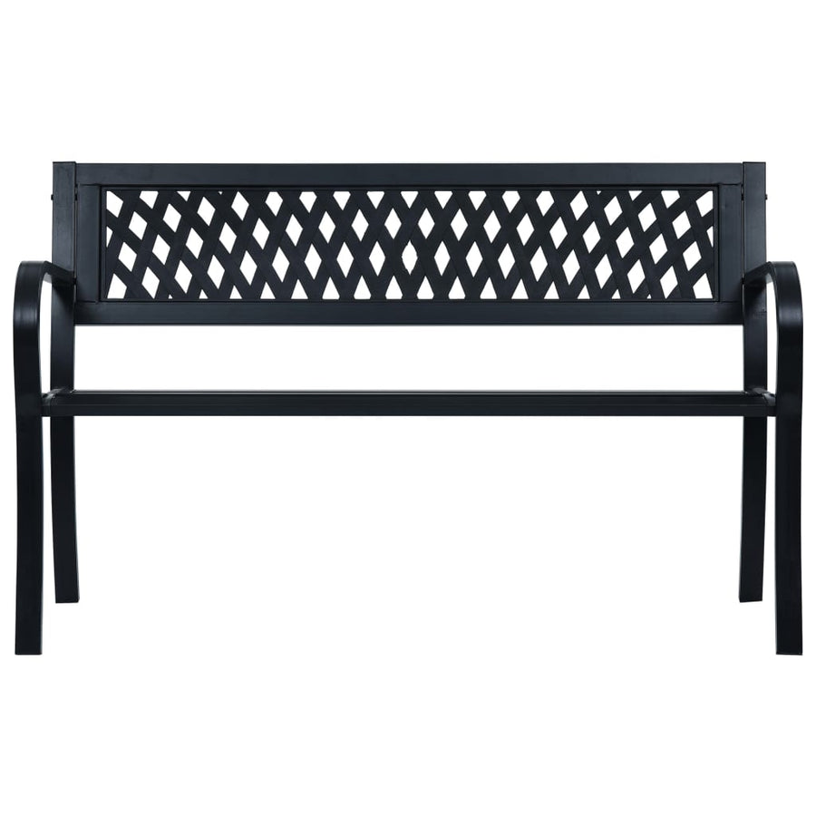 Tuinbank 120 Cm Staal Zwart