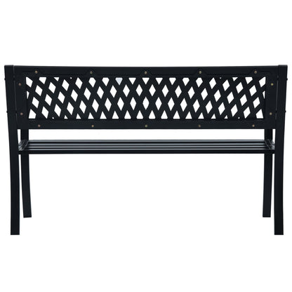 Tuinbank 120 Cm Staal Zwart