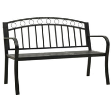 Tuinbank 120 Cm Staal Zwart Met tafel