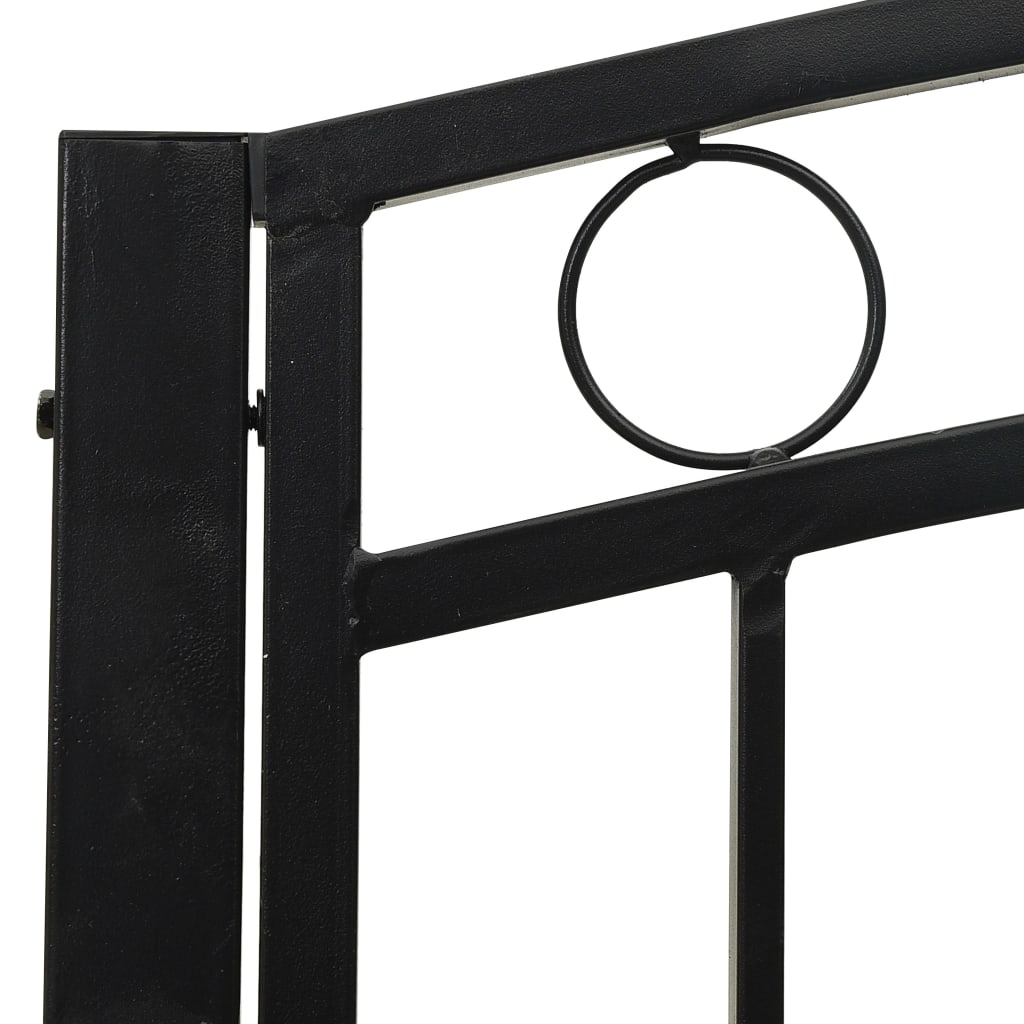 Tuinbank 120 Cm Staal Zwart Met tafel