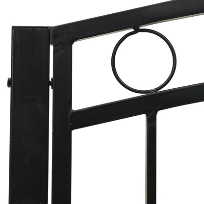 Tuinbank 120 Cm Staal Zwart Met tafel