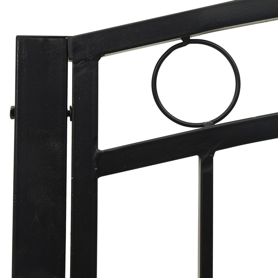 Tuinbank 120 Cm Staal Zwart Met tafel