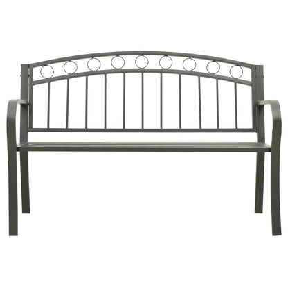 Tuinbank 120 Cm Staal Grijs