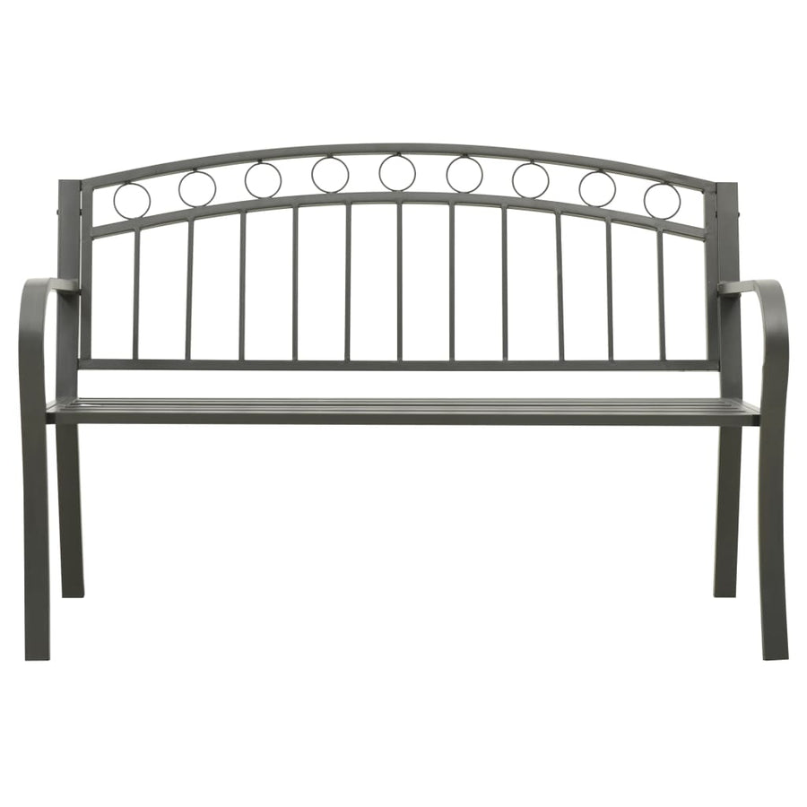 Tuinbank 120 Cm Staal Grijs