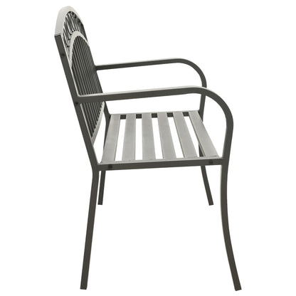 Tuinbank 120 Cm Staal Grijs