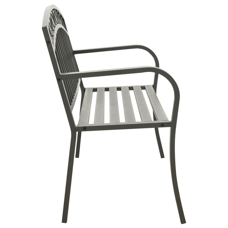 Tuinbank 120 Cm Staal Grijs